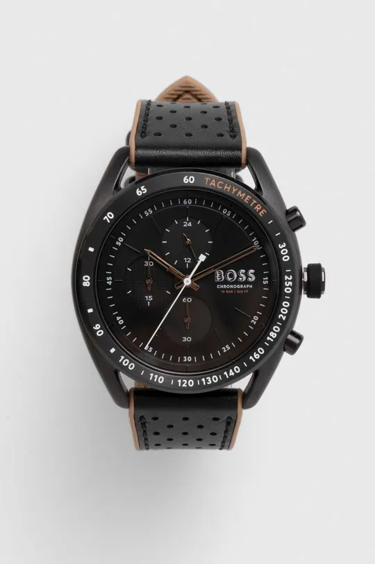 μαύρο Ρολόι BOSS 1514022 Ανδρικά