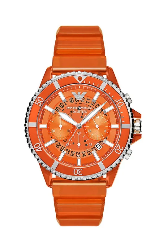pomarańczowy Emporio Armani zegarek Męski