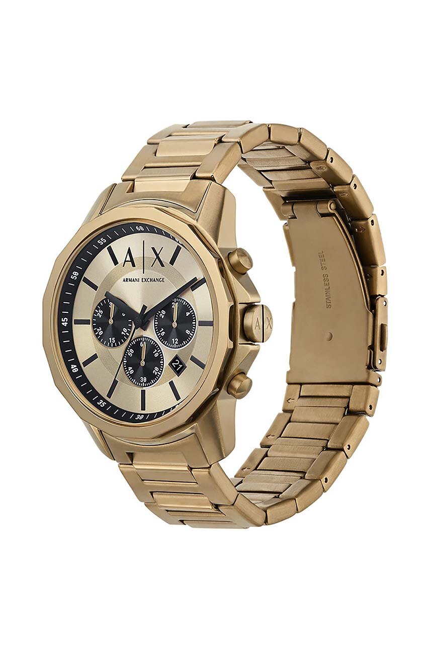 Armani Exchange zegarek męski kolor złoty | Answear.com