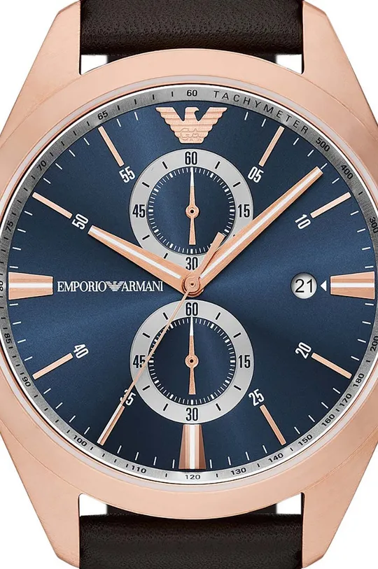 Emporio Armani zegarek brązowy