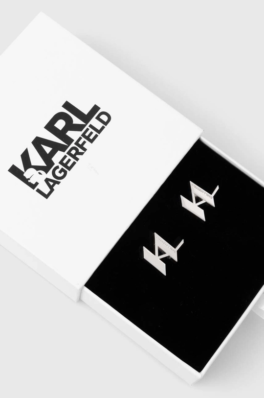 Αξεσουάρ Μανικετόκουμπα Karl Lagerfeld 220M3991 ασημί