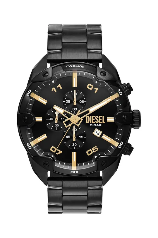 czarny Diesel zegarek Męski