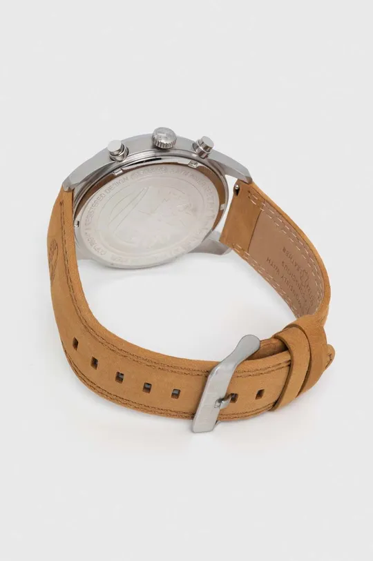 Timberland zegarek Skóra naturalna, Stal nierdzewna, Szkło mineralne 
