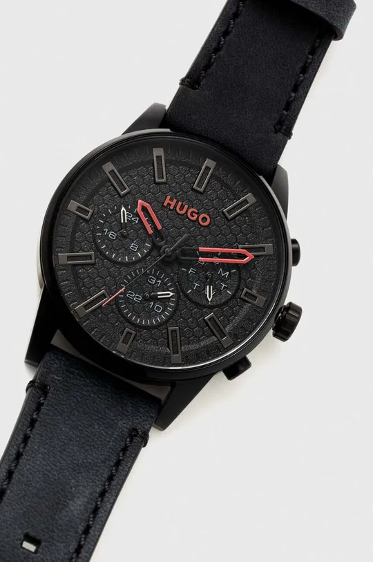HUGO zegarek czarny