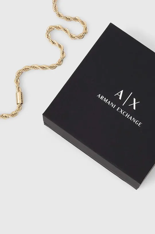 Ogrlica Armani Exchange zlatna