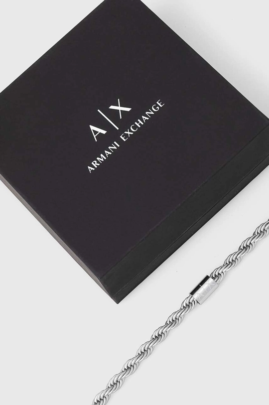 Náramok Armani Exchange strieborná