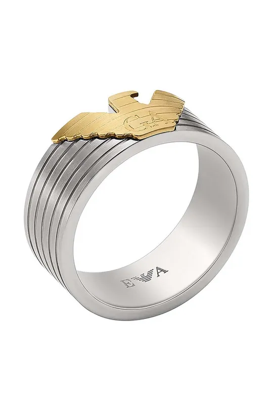 Emporio Armani pierścionek srebrny