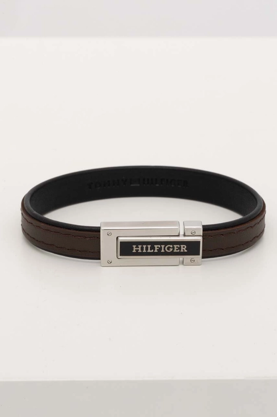 marrone Tommy Hilfiger bracciale in pelle Uomo