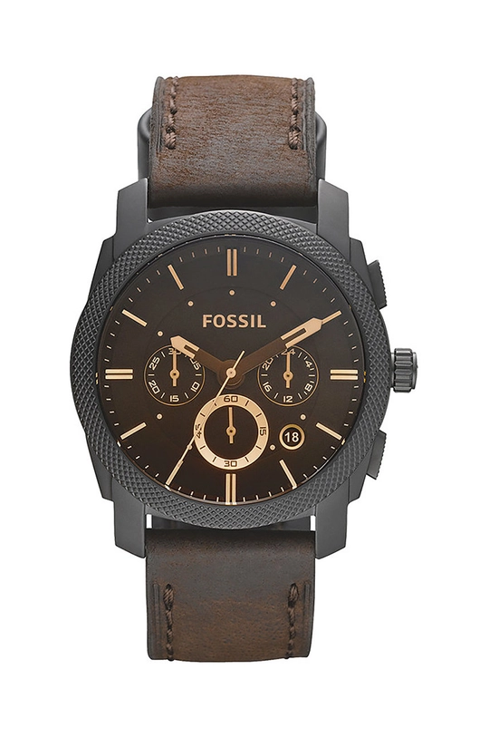 καφέ Fossil - Ρολόι FS4656 Ανδρικά