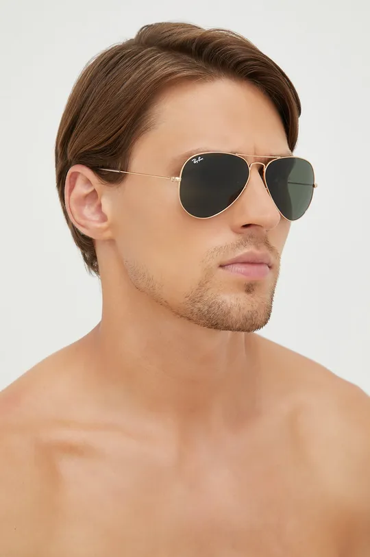 golden Ray-Ban sunglasses Men’s