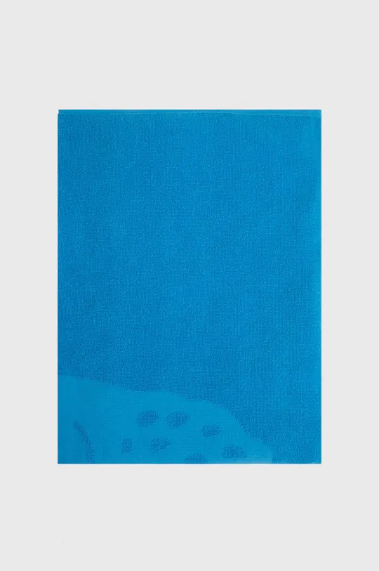 Bombažna brisača Lacoste modra