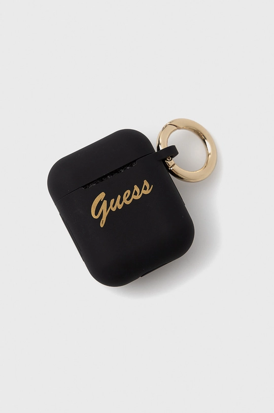 czarny Guess Pokrowiec na Airpods Unisex