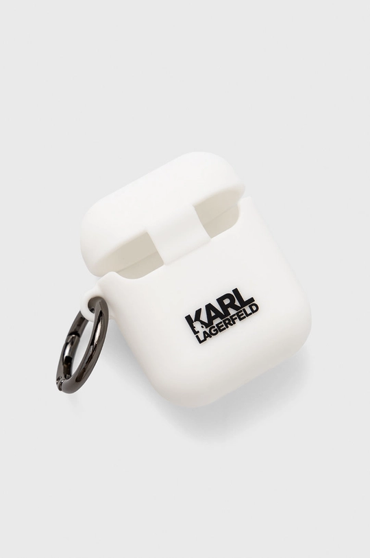 Karl Lagerfeld Pokrowiec na Airpods KLACA2SILRSGWH biały