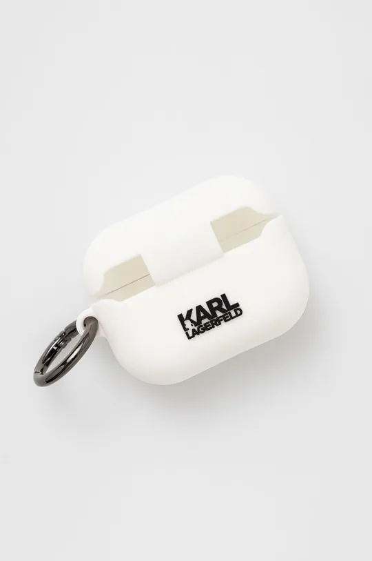 Karl Lagerfeld Pokrowiec na Airpods Pro KLACAPSILRSGWH biały