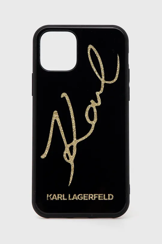 czarny Karl Lagerfeld Etui na telefon iPhone 11 Pro KLHCN58DLKSBK Unisex