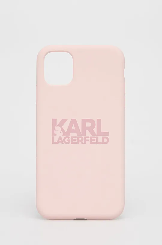 różowy Karl Lagerfeld Etui na telefon iPhone 11 KLHCN61STKLTLP Unisex