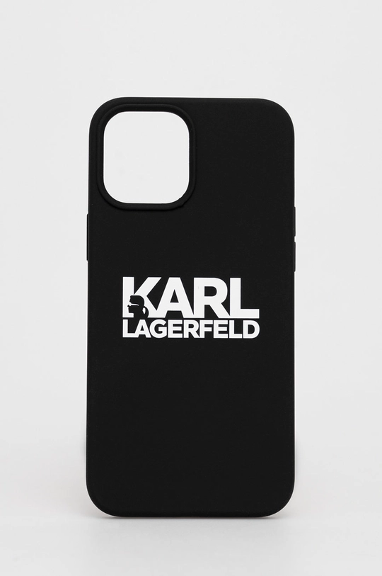 crna Etui za telefon Karl Lagerfeld iPhone 12 Pro Max KLHCP12LSLKLRBK Unisex