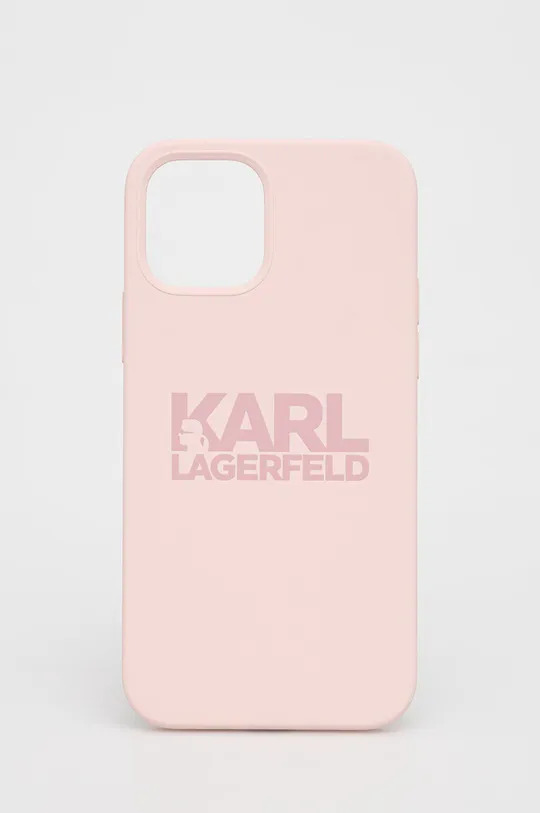 różowy Karl Lagerfeld Etui na telefon iPhone 12/12 Pro KLHCP12MSTKLTLP Unisex