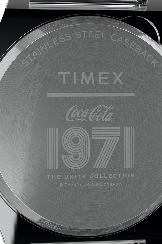 srebrny Timex zegarek TW2V25900 Timex T80 x Coca-Cola Unity Collection