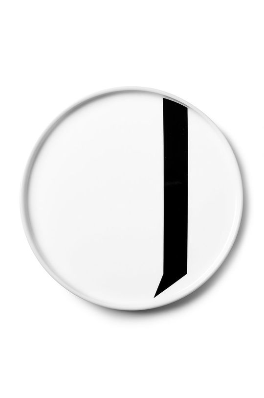 λευκό Design Letters - Ενα πιατο Unisex