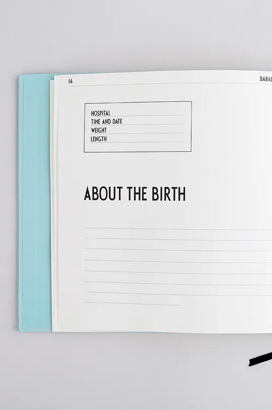 блакитний Design Letters - Пам'ятна книга-альбом про малюка