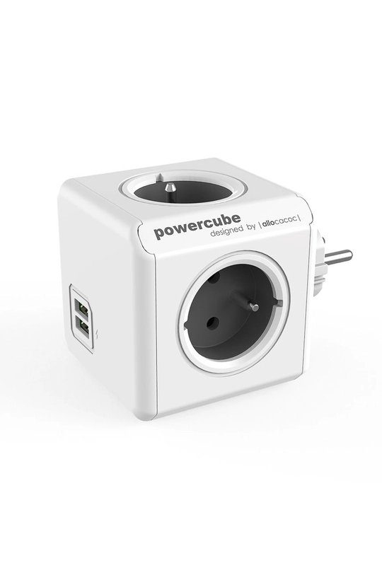 sivá Allocacoc - Zásuvka PowerCube Original USB GREY Unisex