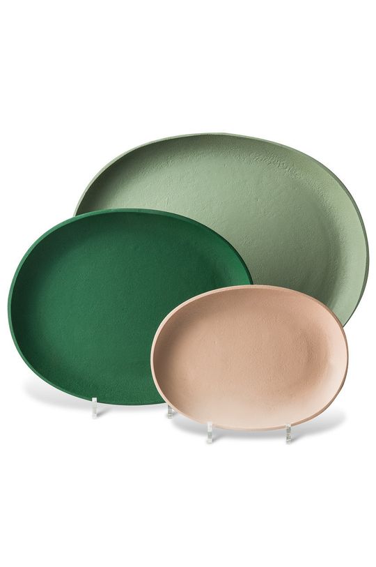 zelená Pols Potten - Dekoračné taniere (3-pak) Unisex