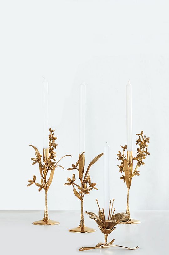 bursztynowy Pols Potten świecznik dekoracyjny