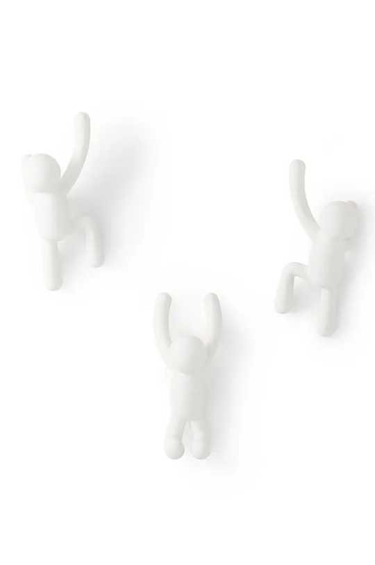 Umbra - Set zidnih vješalica (3-pack) bijela