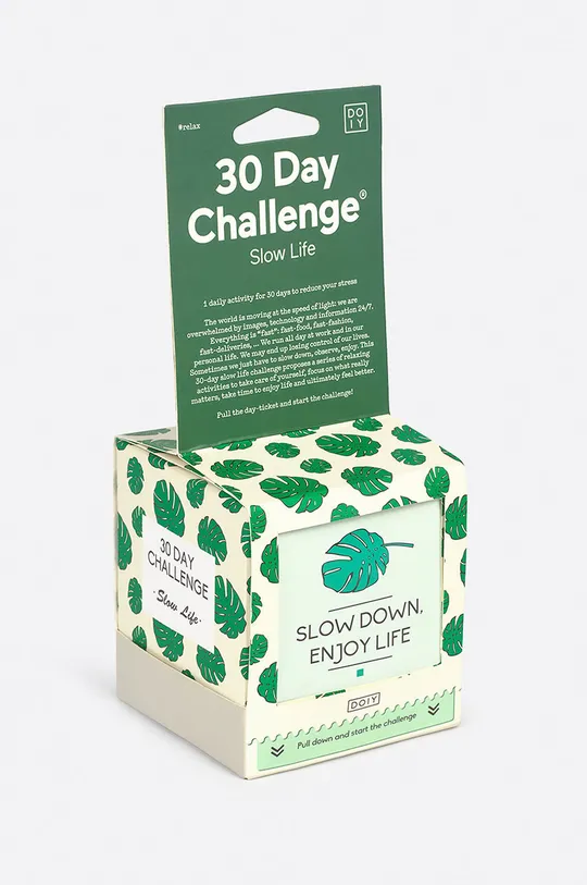 multicolor DOIY zestaw karteczek 30 Day Slow Life Challenge Unisex