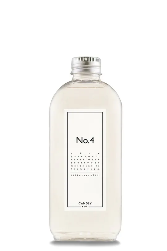 transparentny Candly perfumy uzupełniające do dyfuzora No.4 Pinia/Paczuli Unisex
