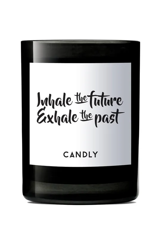 czarny Candly świeca zapachowa sojowa Inhale the future/Exhale the past Unisex