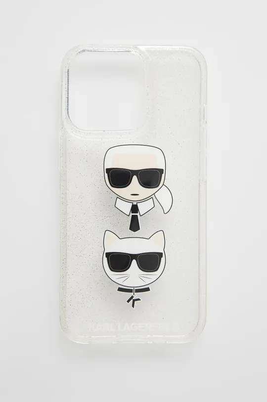 srebrna Karl Lagerfeld etui za telefon iPhone 13 Pro Unisex