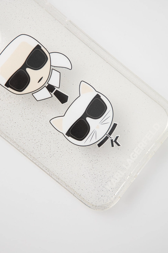 Karl Lagerfeld Etui na telefon iPhone 13 Pro KLHCP13LKCTUGLS srebrny