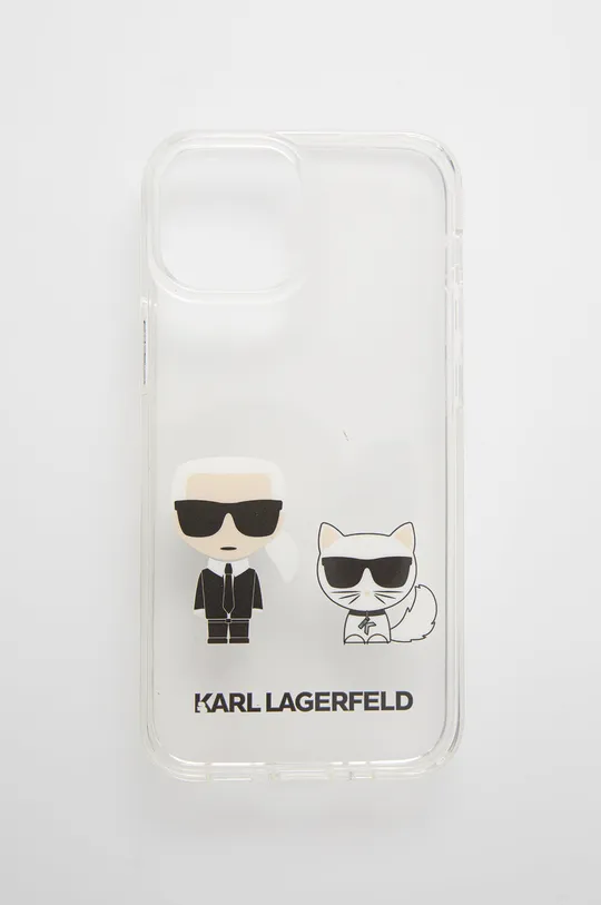 transparentny Karl Lagerfeld Etui na telefon iPhone 13 Mini KLHCP13SCKTR Unisex