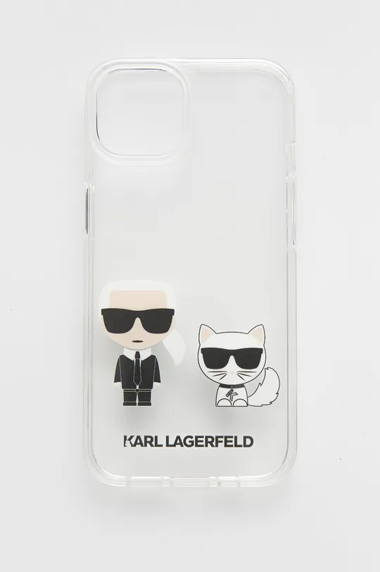 transparentny Karl Lagerfeld Etui na telefon iPhone 13 KLHCP13MCKTR Unisex