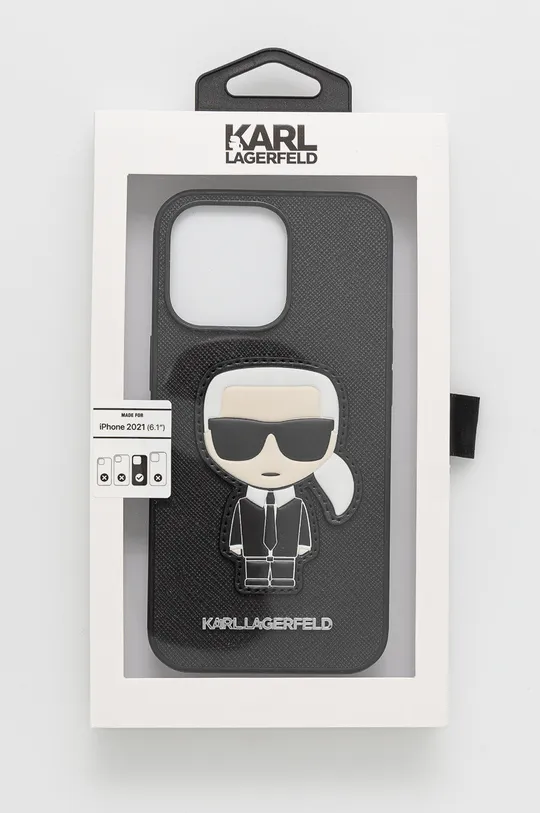 Karl Lagerfeld Etui na telefon iPhone 13 Pro KLHCP13LOKPK Materiał syntetyczny