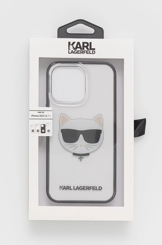 Karl Lagerfeld Etui na telefon iPhone 13 Pro KLHCP13LHCHCK Materiał syntetyczny