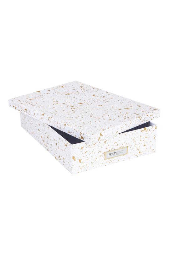 Bigso Box of Sweden - Úložná krabica Oskar jantárová
