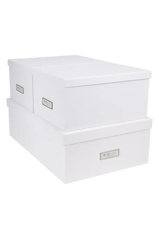 білий Bigso Box of Sweden Набір коробок для зберігання Inge (3-pack) Unisex