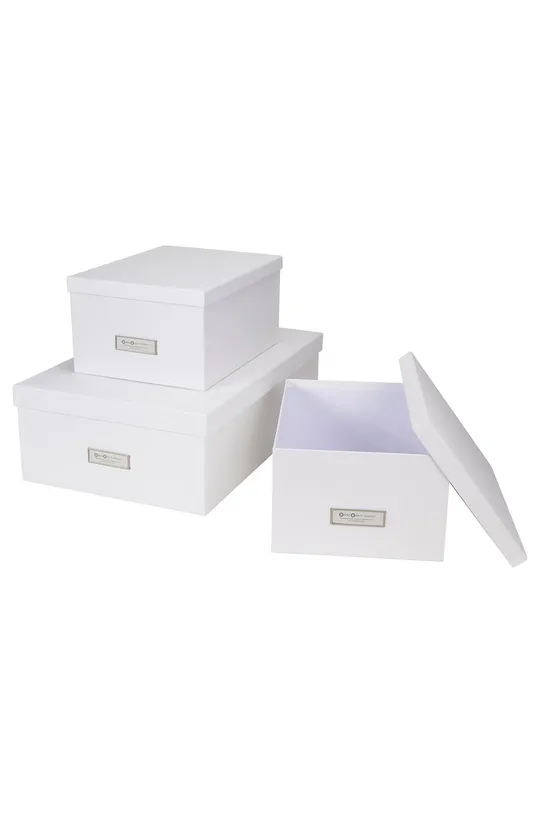 Bigso Box of Sweden - tároló dobozok Inge (3 db)  fa, papír