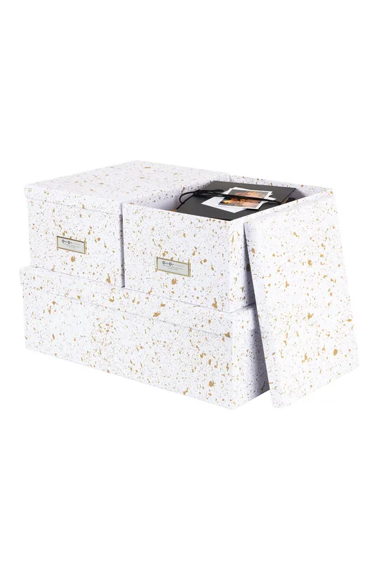 Bigso Box of Sweden - Sada úložných krabíc Inge (3-pak)  Drevo, Papier
