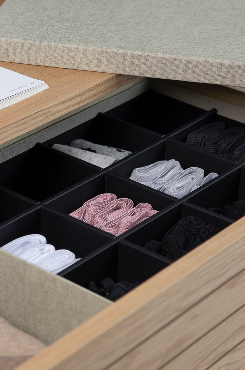 Bigso Box Of Sweden Scatola Organizer Piccola Con Maniglia - Scatola Per Armadio In Poliestere E Cartone Con Effetto Lino Scatola Portaoggetti Per Vestiti Giocattoli E Altri Oggetti Blu 69401218
