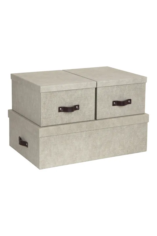 beżowy Bigso Box of Sweden zestaw pudełek do przechowywania Inge (3-pack) Unisex