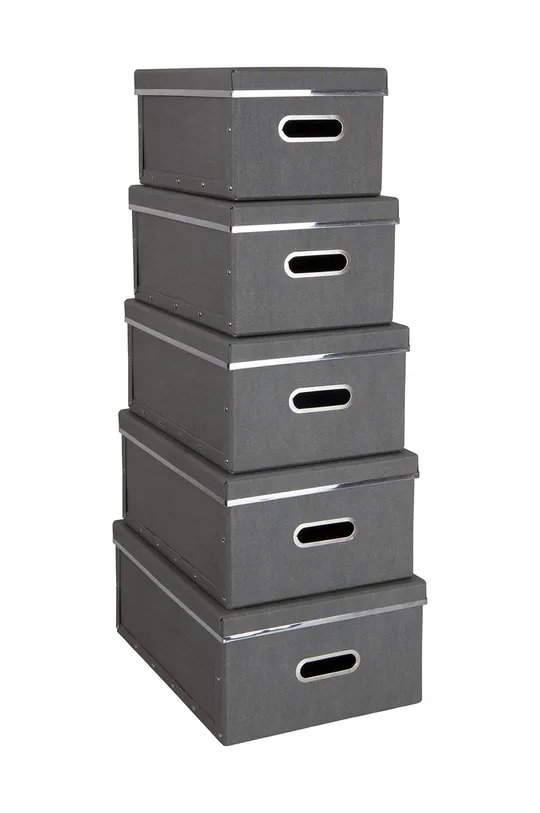 szary Bigso Box of Sweden zestaw pudełek do przechowywania Joachim (5-set) Unisex