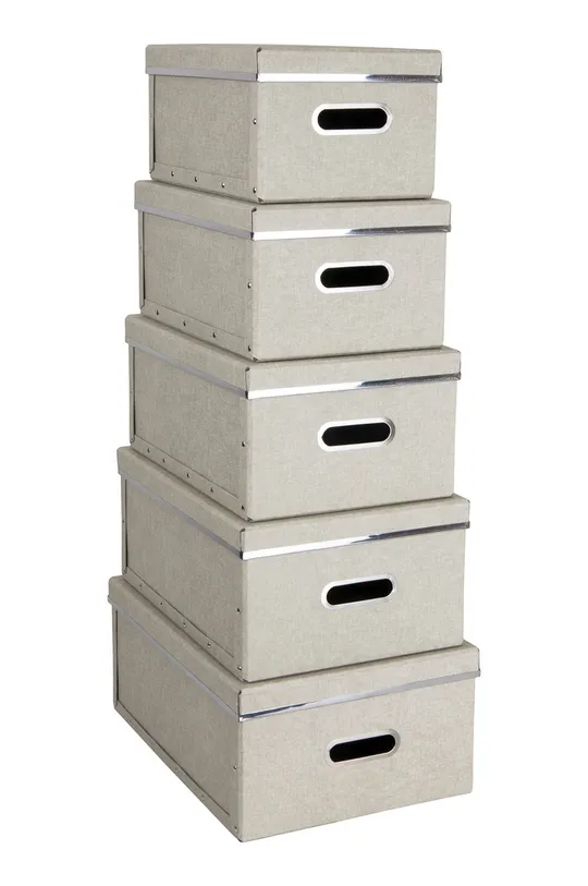 μπεζ Bigso Box of Sweden - σετ κουτιών αποθήκευσης Joachim (5-pack) Unisex