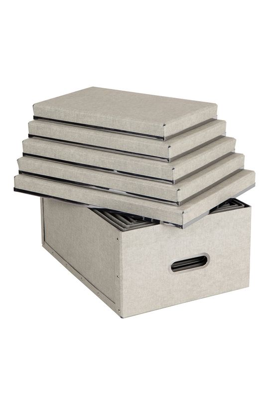 Bigso Box of Sweden Набір коробок для зберігання Joachim (5-pack) бежевий