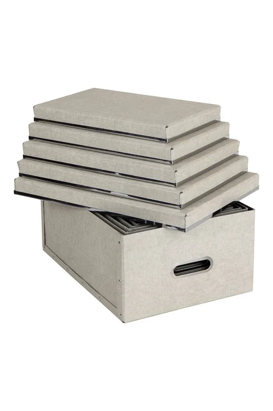 Bigso Box of Sweden zestaw pudełek do przechowywania Joachim (5-pack) beżowy