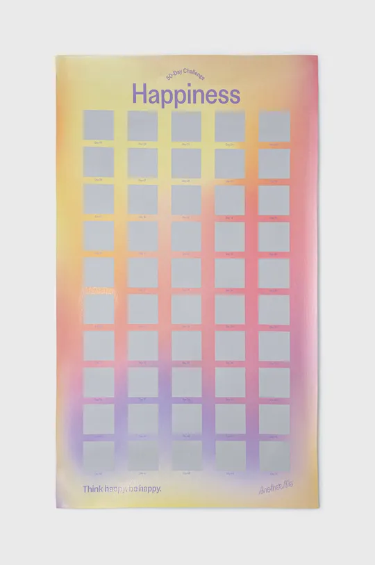 DOIY Αφίσα με ξυστό 50 Day Happiness Challenge πολύχρωμο