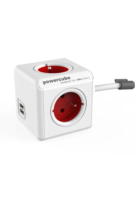 rdeča PowerCube modularni razdelilnik PowerCube Extended USB 1,5 Unisex